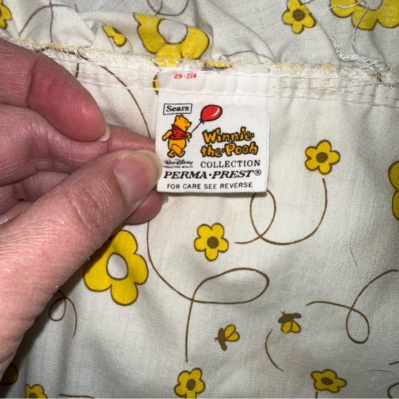 Vintage 70s Sears Disney Winnie The Pooh PILLOW CASE VERY RARE HTF Tigger Eeyore - Picture 2 of 3